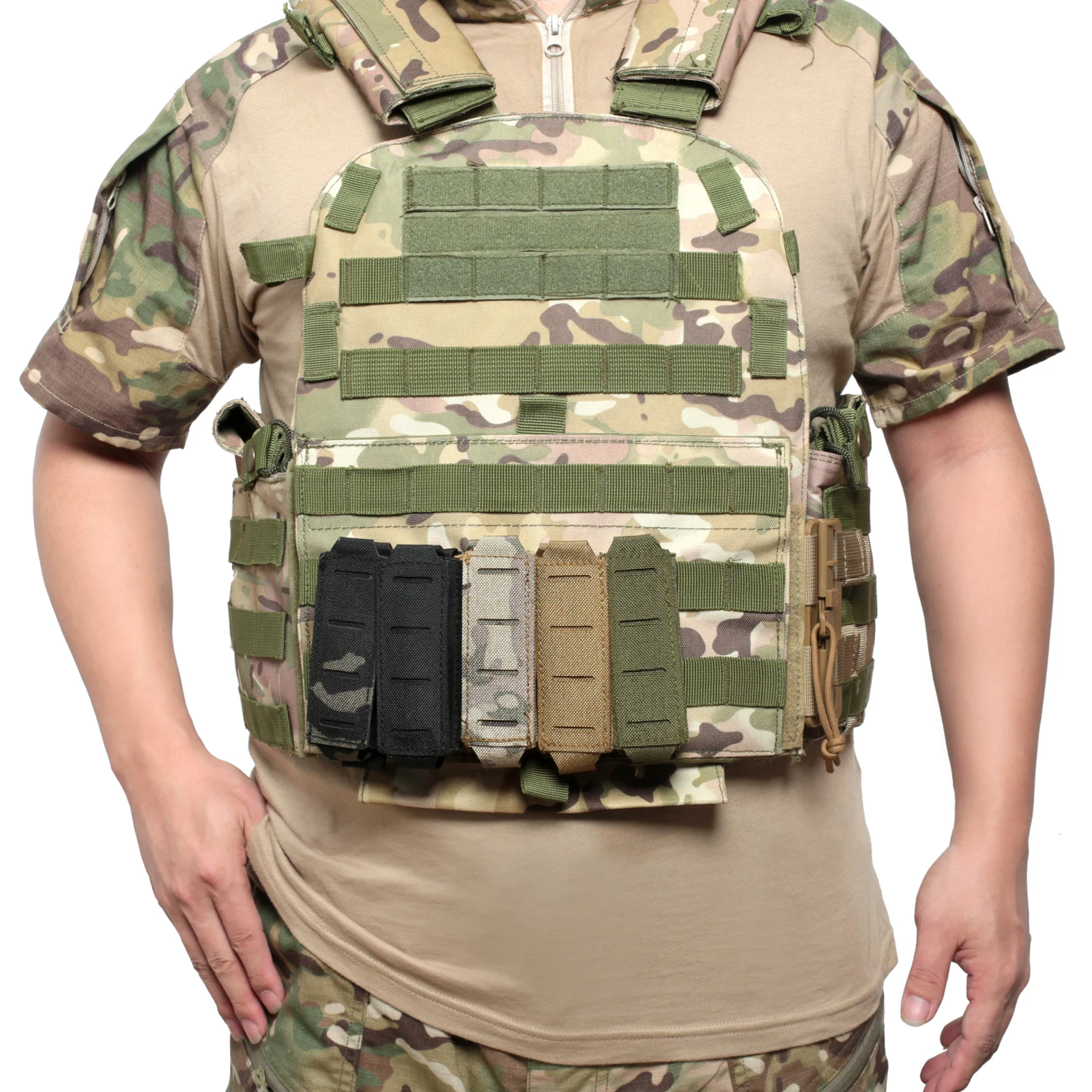 Molle 9mm Magazine Pouch Singl - Edc Carry Knife ulasan dan harga